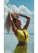 Лимонна сукня