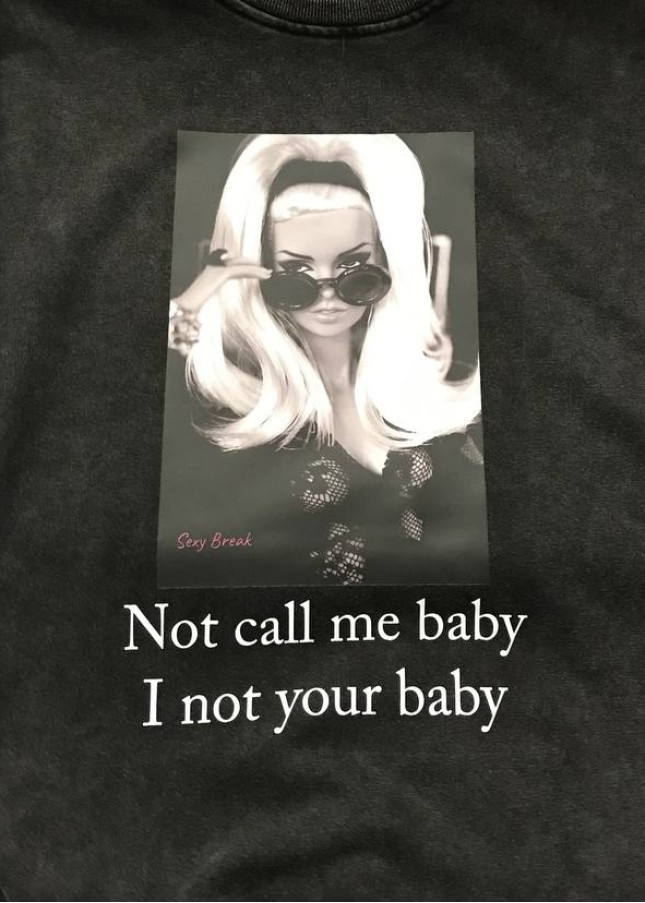 Світшот “Not call me baby”