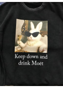 Світшот “Keep down and drink Moët”